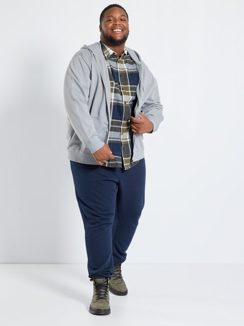 Sweatshirt com fecho com capuz - Kiabi