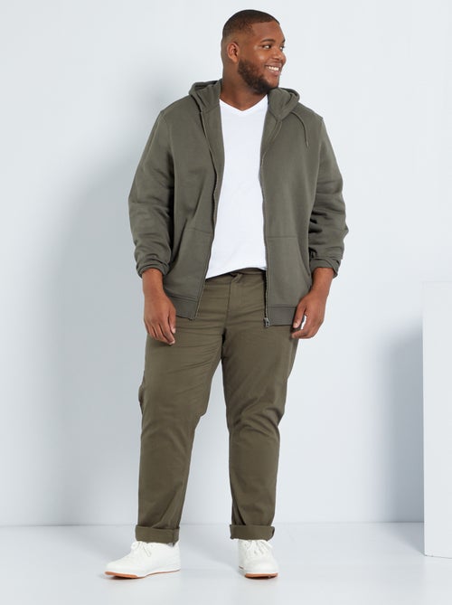 Sweatshirt com fecho com capuz - Kiabi