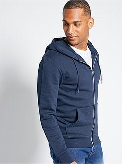 Sweatshirt com fecho com capuz de conceção ecológica - Kiabi