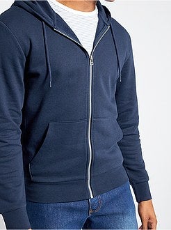 Sweatshirt com fecho com capuz de conceção ecológica - Kiabi