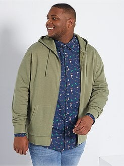 Sweatshirt com fecho com capuz de conceção ecológica - Kiabi