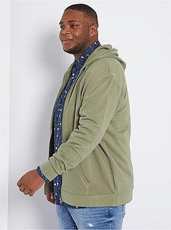 Sweatshirt com fecho com capuz de conceção ecológica - Kiabi