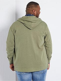 Sweatshirt com fecho com capuz de conceção ecológica - Kiabi