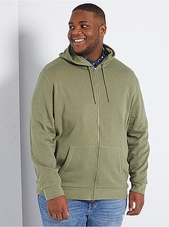 Sweatshirt com fecho com capuz de conceção ecológica - Kiabi