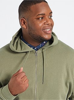 Sweatshirt com fecho com capuz de conceção ecológica - Kiabi