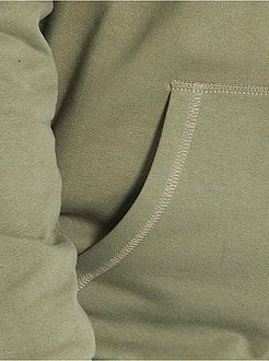 Sweatshirt com fecho com capuz de conceção ecológica - Kiabi