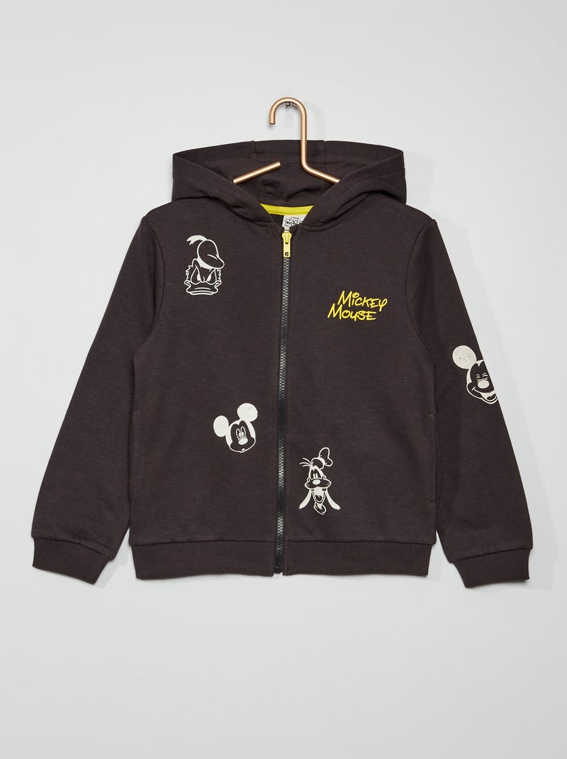 Sweatshirt com fecho com capuz 'Mickey' da 'Disney' CINZA - Kiabi