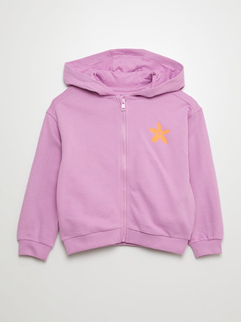 Sweatshirt com fecho com capuz 'Sister' ROSA - Kiabi
