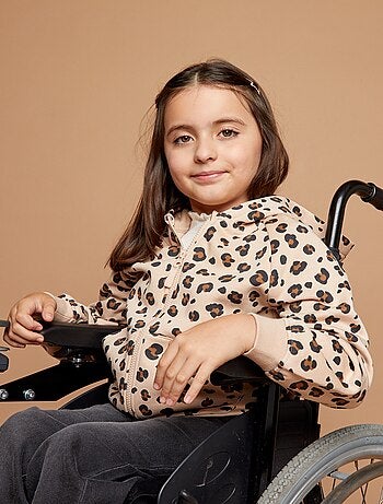 Sweatshirt com fecho e capuz - coleção fácil de vestir