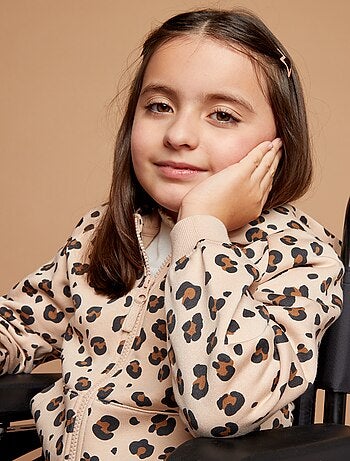 Sweatshirt com fecho e capuz - coleção fácil de vestir