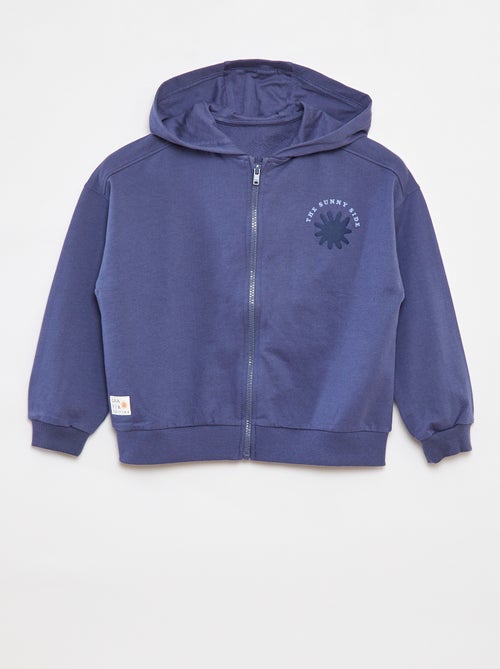Sweatshirt com fecho e capuz - Grafik Edition - Kiabi