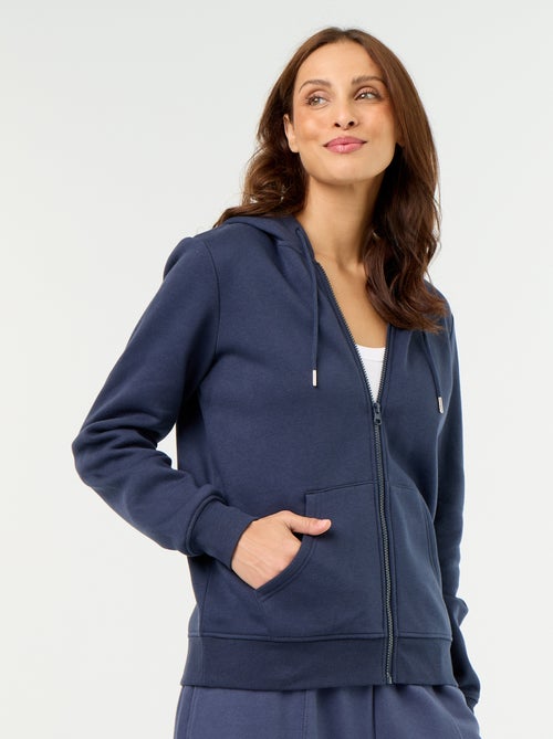 Sweatshirt com fecho e capuz - Kiabi Sweatshirt com fecho e capuz - Kiabi