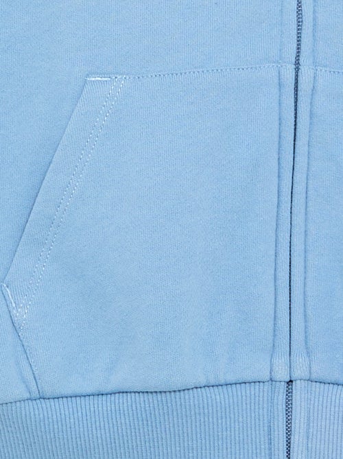 Sweatshirt com fecho e capuz - Kiabi