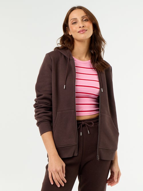 Sweatshirt com fecho e capuz - Kiabi Sweatshirt com fecho e capuz - Kiabi