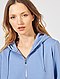     Sweatshirt com fecho e capuz em moletão vista 1
