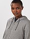     Sweatshirt com fecho e capuz em moletão vista 1
