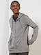     Sweatshirt com fecho e capuz em moletão vista 2
