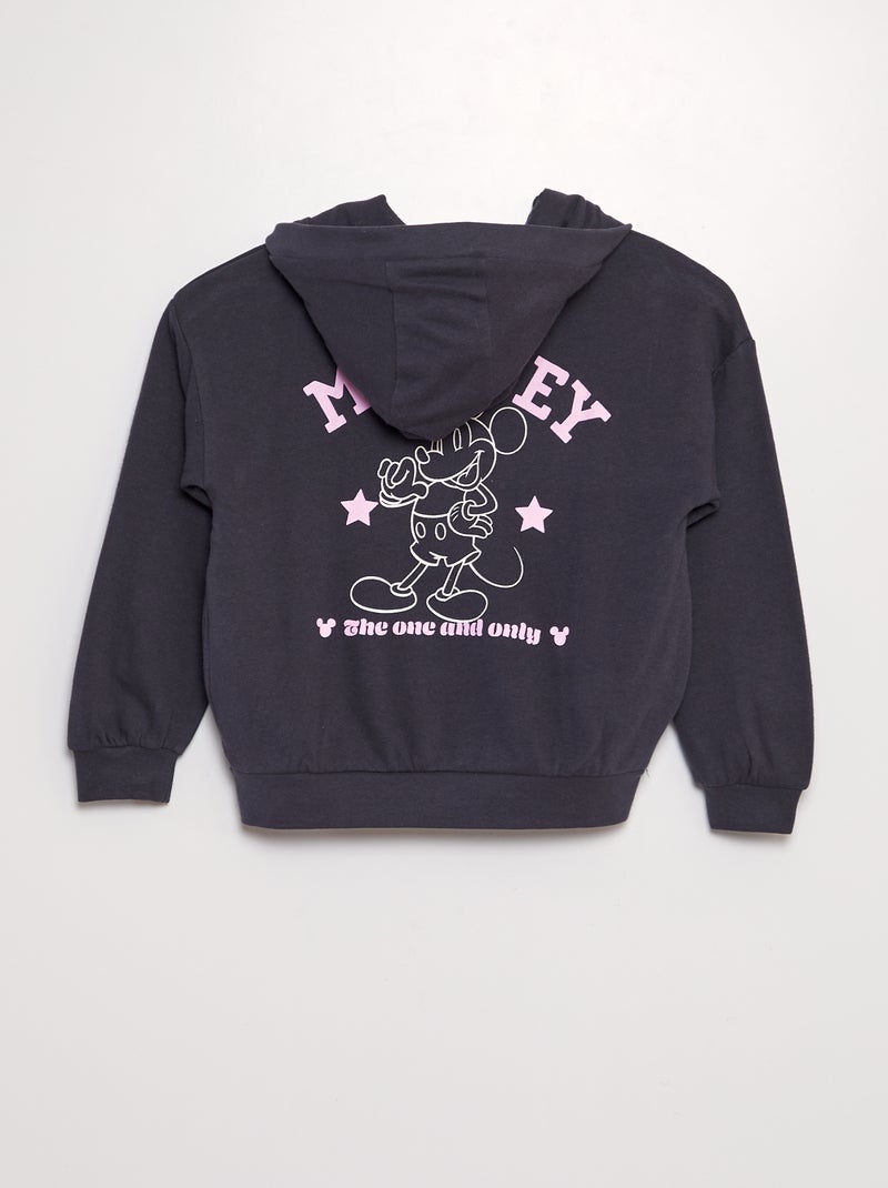 Sweatshirt com fecho e capuz 'Mickey' da 'Disney' PRETO - Kiabi