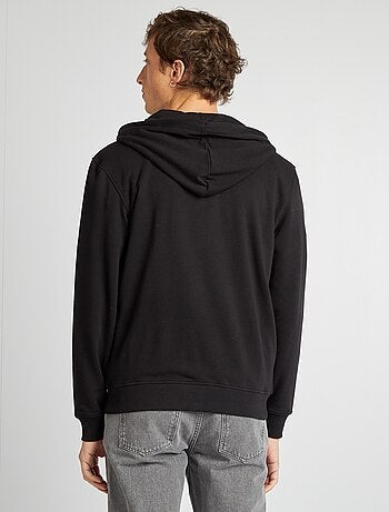 Sweatshirt com fecho e capuz