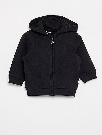 Sweatshirt com fecho e capuz