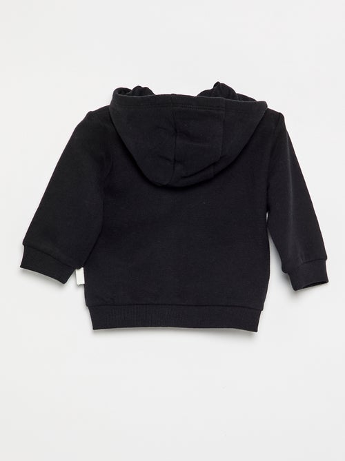 Sweatshirt com fecho e capuz - Kiabi