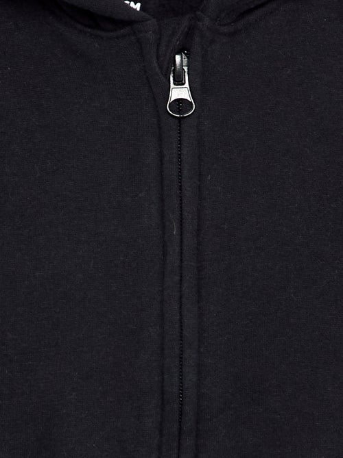 Sweatshirt com fecho e capuz - Kiabi