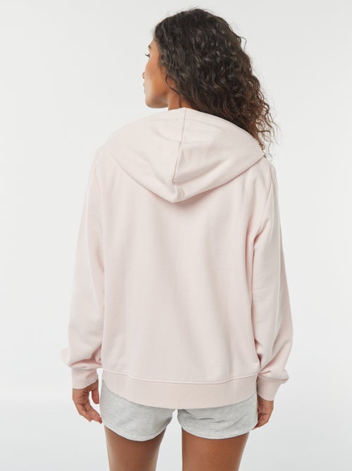 Sweatshirt com fecho e capuz - Kiabi