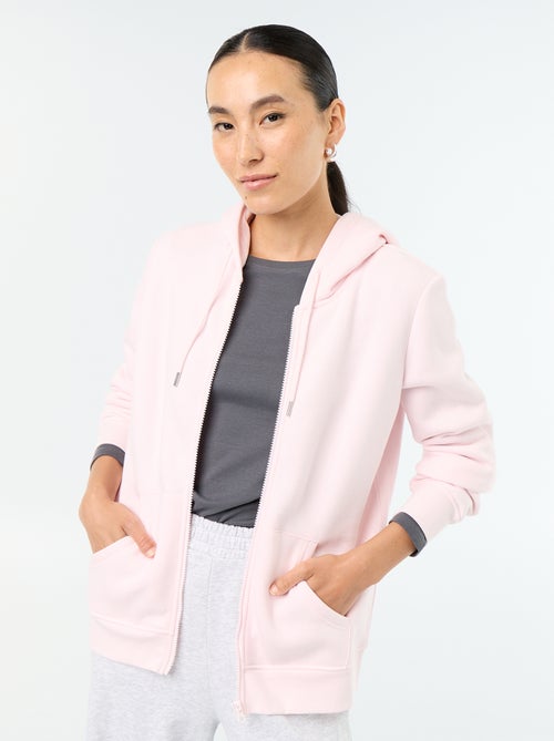 Sweatshirt com fecho e capuz - Kiabi Sweatshirt com fecho e capuz - Kiabi