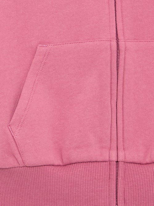 Sweatshirt com fecho e capuz - Kiabi