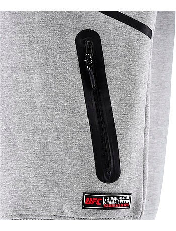 Sweatshirt com fecho e capuz ufc cinzento homem sweatshirt com capuz desporto descontraído