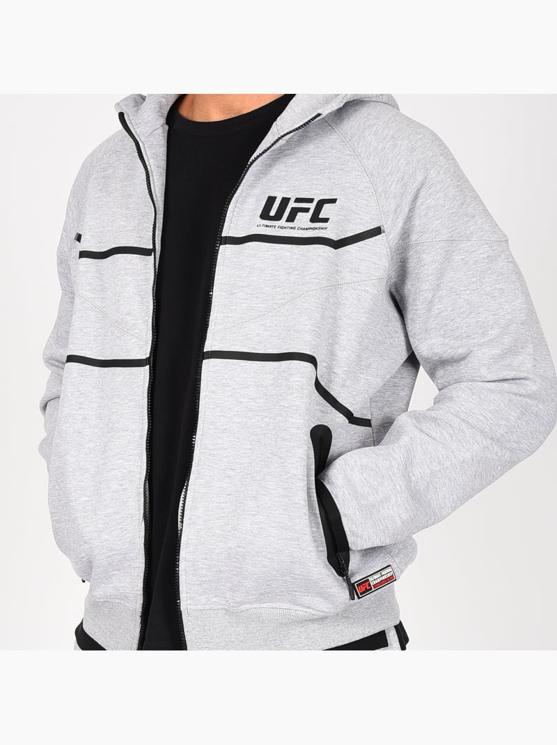 Sweatshirt com fecho e capuz ufc cinzento homem sweatshirt com capuz desporto descontraído Cinza - Kiabi