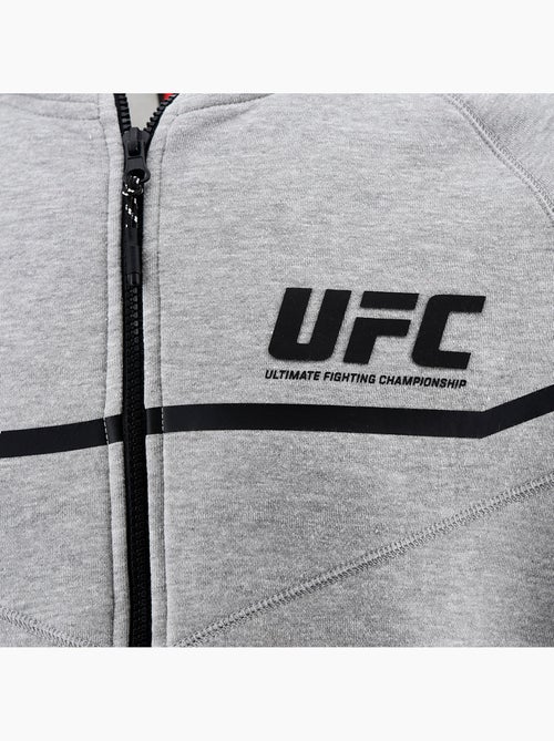 Sweatshirt com fecho e capuz ufc cinzento homem sweatshirt com capuz desporto descontraído - Kiabi