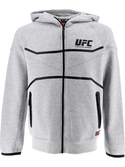 Sweatshirt com fecho e capuz ufc cinzento homem sweatshirt com capuz desporto descontraído - Kiabi