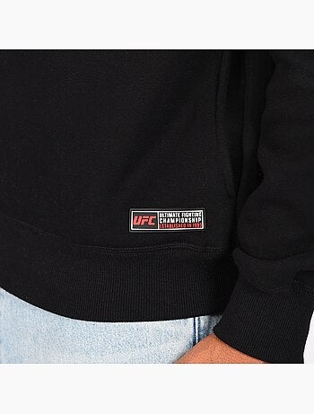 Sweatshirt com fecho e capuz ufc homem preto sweatshirt com capuz desporto lifestyle