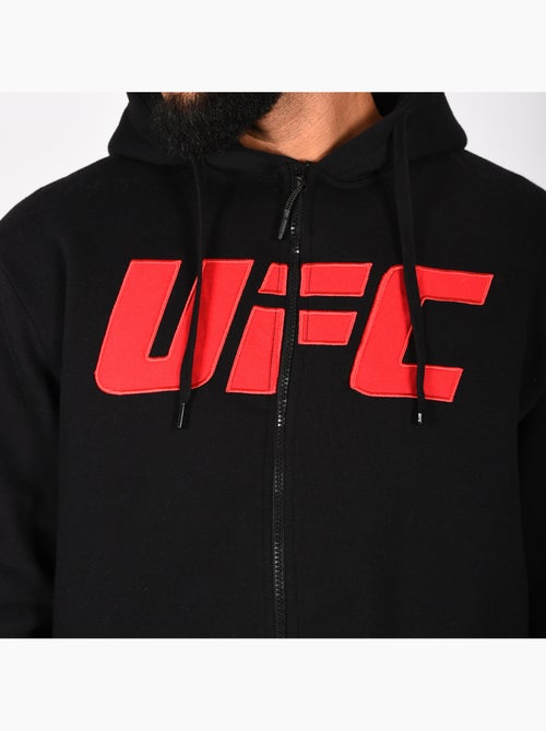 Sweatshirt com fecho e capuz ufc homem preto sweatshirt com capuz desporto lifestyle - Kiabi