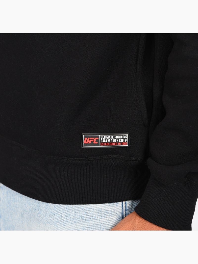 Sweatshirt com fecho e capuz ufc homem preto sweatshirt com capuz desporto lifestyle Preto - Kiabi