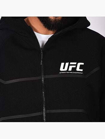 Sweatshirt com fecho e capuz ufc preto homem sweatshirt com capuz desporto