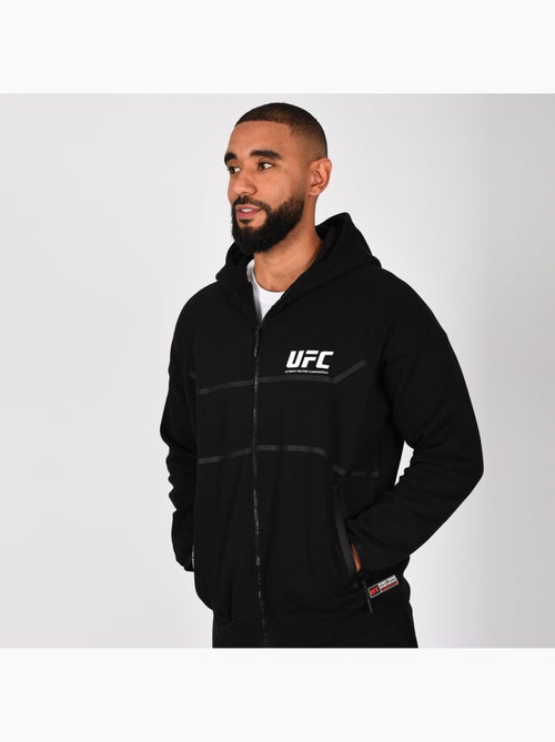 Sweatshirt com fecho e capuz ufc preto homem sweatshirt com capuz desporto - Kiabi