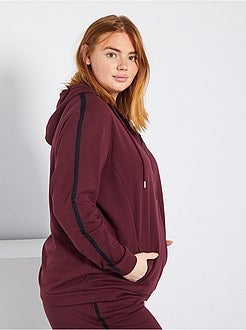 Sweatshirt com fecho, interior forrado - Kiabi