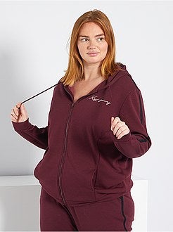 Sweatshirt com fecho, interior forrado - Kiabi