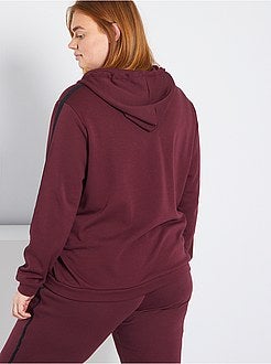 Sweatshirt com fecho, interior forrado - Kiabi