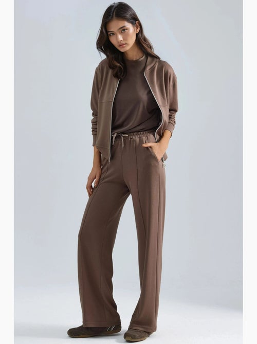 Sweatshirt com fecho modal touch e calças caneladas conjunto co-ord hiccup - Kiabi Sweatshirt com fecho modal touch e calças caneladas conjunto co-ord hiccup - Kiabi
