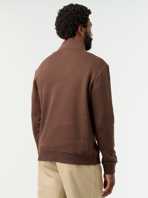 Sweatshirt com gola de camionista - Kiabi