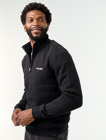Sweatshirt com gola de camionista