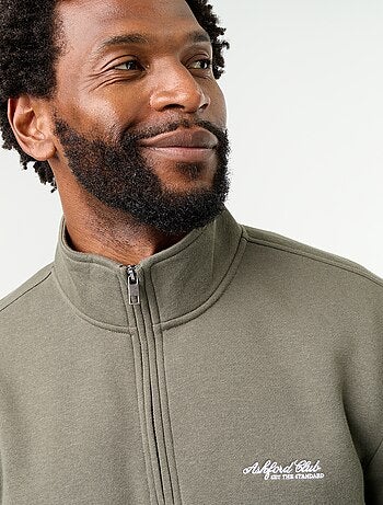 Sweatshirt com gola de camionista