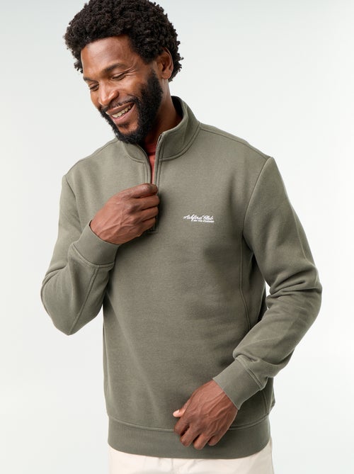 Sweatshirt com gola de camionista - Kiabi Sweatshirt com gola de camionista - Kiabi
