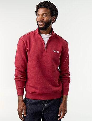Sweatshirt com gola de camionista