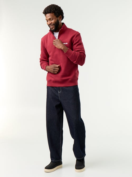 Sweatshirt com gola de camionista - Kiabi