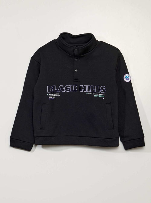 Sweatshirt com gola de fecho - Kiabi