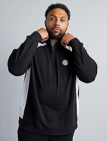 Nike Plus Size Tech Fleece Full Zip camisola com capuz em Preto